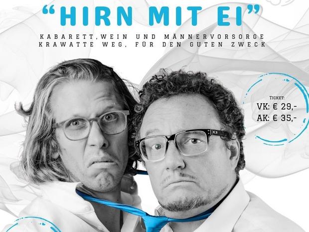 Plakat mit Didi Sommer und Blonder Engel, die beide eine blaue Krawatte tragen